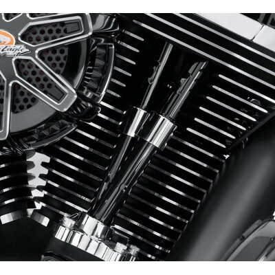 Harley-Davidson Pushrod Cover Kit - Gloss Black