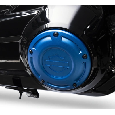 Harley-Davidson Redline Derby Cover - Blue Anodized