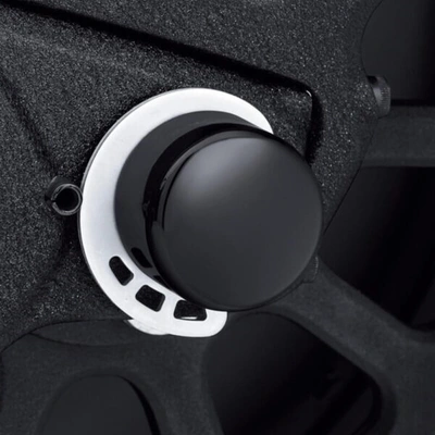 Harley-Davidson Rear Axle Nut Covers - Gloss Black