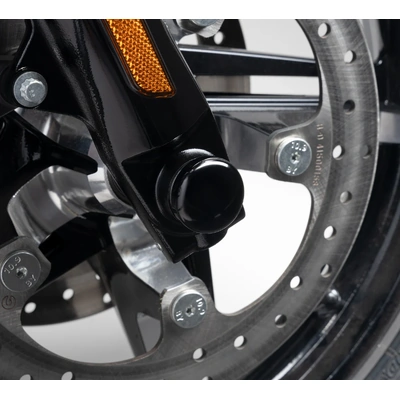 Gloss Black Front Axle Nut Covers