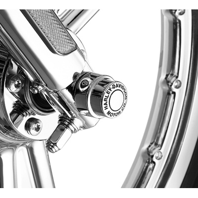 AXLE NUT COVER, CHROME H-D, FR