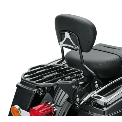King H-D Detachables Two-Up Luggage Rack - Gloss Black