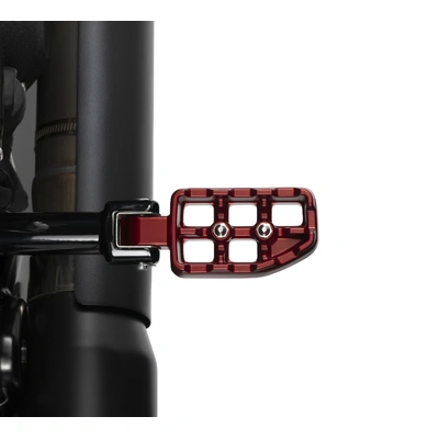 Harley-Davidson Redline Passenger Footpegs - Red Anodized