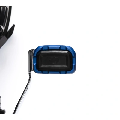 Harley-Davidson Redline Small Brake Pedal Pad - Blue Anodized