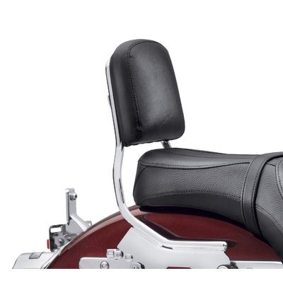 Passenger Backrest Pad - Mid-Sized - Smooth Black Vinyl