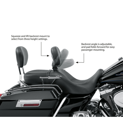 Smooth Vinyl Style Rider Backrest
