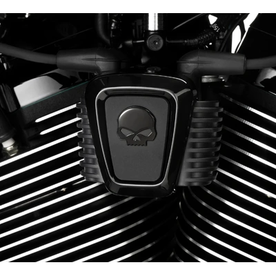 Willie G Skull Coil Cover - Black