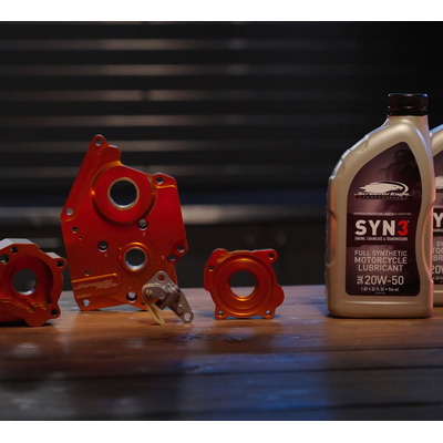 Screamin Eagle Pro Billet Cam Plate with Super Sucker Oil Pump