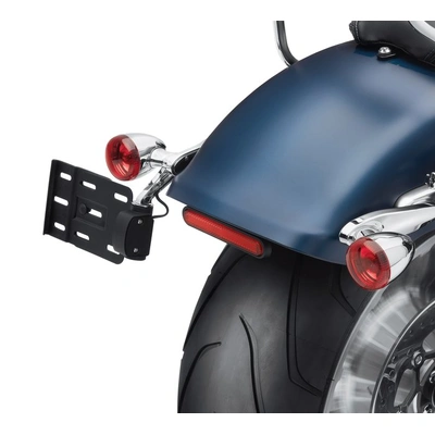 Harley-Davidson Rear Turn Signal/License Plate Relocation Kit - Chrome