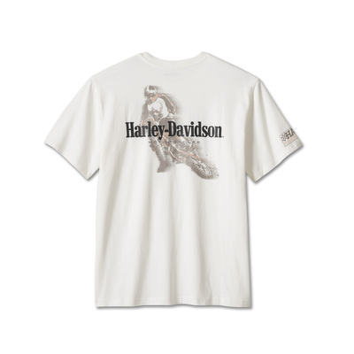 Harley-Davidson Mens #1 Racing Tee - Cloud Dancer