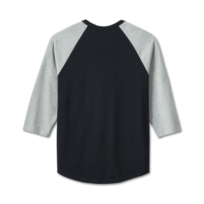 Harley-Davidson Mens Factory Raglan Tee - Colorblocked - Black Beauty