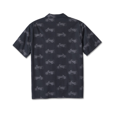 Harley-Davidson Mens Fueled Shirt - Allover Custom Print