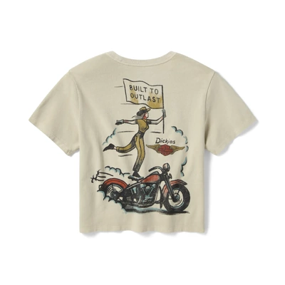 Dickies x H-D® Vintage Cowgirl Boxy Fit Tee - Bone