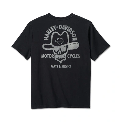 Harley-Davidson Mens Cowboy Rider Graphic Tee - Harley Black
