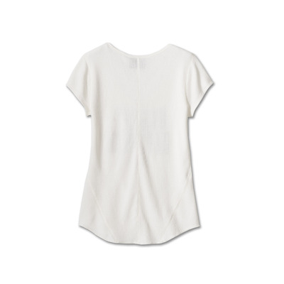 Womens Cali Henley Knit Top - Cloud Dancer