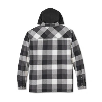 Harley-Davidson Traveler Hooded Shirt Jacket - Plaid - Harley Black & Blackened Pearl