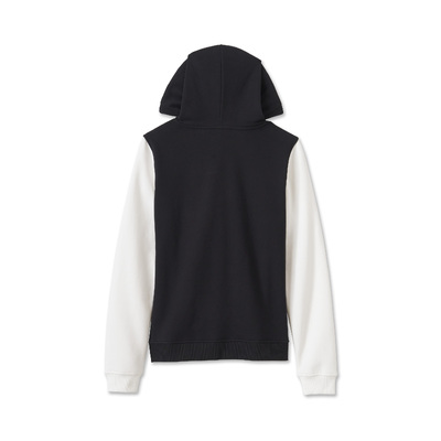 Harley-Davidson Raglan Womens Hoodie - Colorblock Harley Black & Cloud Dancer
