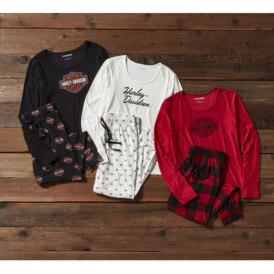 Harley-Davidson Women&#39;s Harley-Davidson Long Sleeve Pajama Set - Cloud Dancer