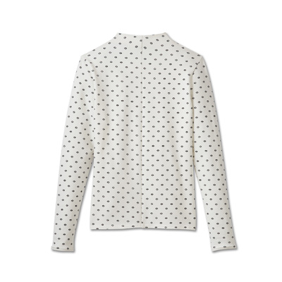 Harley-Davidson Superstar Milwaukee Womens Mockneck - Print Cloud Dancer &amp; Harley Black