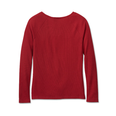 Harley-Davidson Women&#39;s Harley-Davidson Old English Thermal Top - Chili Pepper