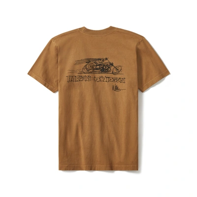 Harley-Davidson Fast Willie Short Sleeve Tee - Dark Chocolate - Dark Chocolate