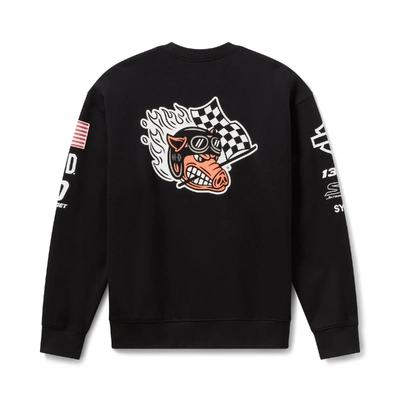 Harley-Davidson 2026 Factory Racing Fast Johnnie Crewneck Sweatshirt - Harley Black