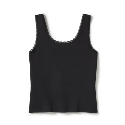 Harley-Davidson Womens Rose &amp; Thorn Bling Lace Trim Tank - Harley Black