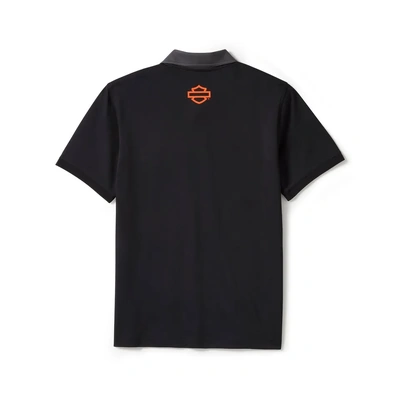 Harley-Davidson Mens H-D® TECH Coolmax® Short Sleeve Polo - Colorblock - Harley Black &amp; Asphalt