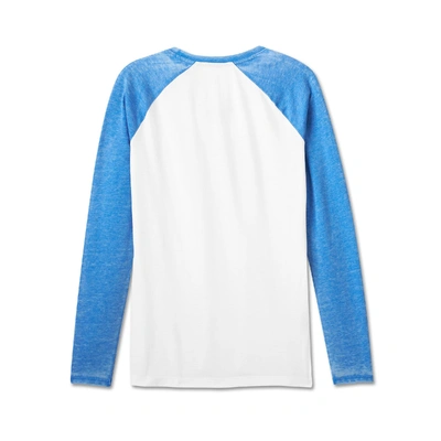 Harley-Davidson Womens Burnout Raglan Top - Colorblocked - Bright White