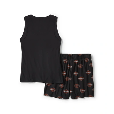 Harley-Davidson Womens Bar &amp; Shield Print Pajama Short Set - Harley Black