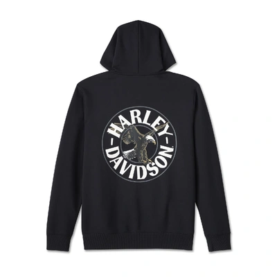 Harley-Davidson Spirit of Freedom Zip-Up Mens Hoodie - Harley Black