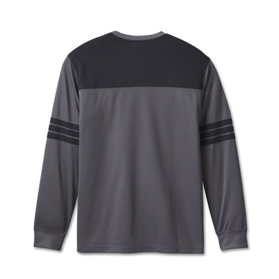 Harley-Davidson Mens Racing Jersey - Colorblocked - Blackened Pearl
