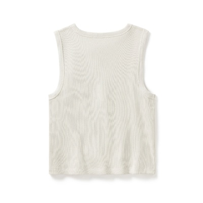 Womens Dickies x H-D Racerback Cropped Eagle Tank - Silver Birch