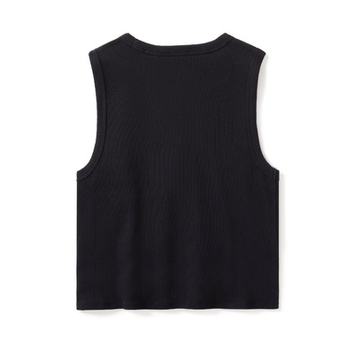 Womens Dickies x H-D Racerback Cropped Eagle Tank - Anthracite