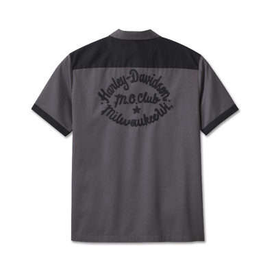 Harley-Davidson Mens Club Crew Shirt - Blackened Pearl