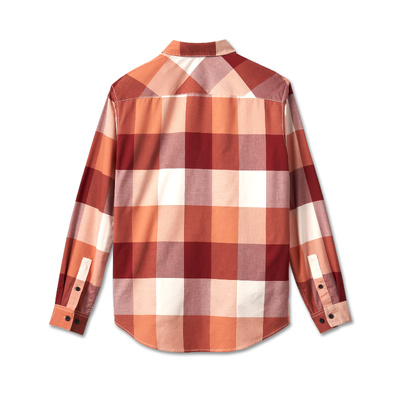 Harley-Davidson Mens Staple Box Plaid Shirt - YD Plaid - Merlot