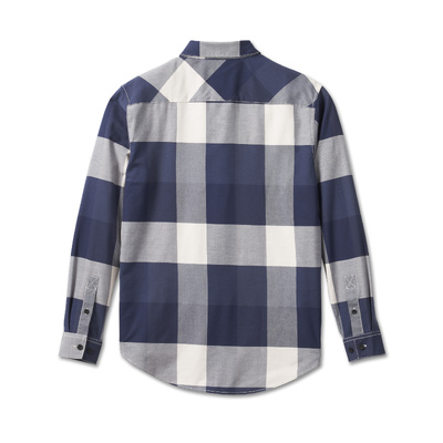 Harley-Davidson Mens Staple Box Plaid Shirt - YD Plaid - Peacoat