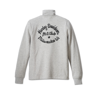 Womens Hill Climber Crew Zip Front Fleece Jacket - Light Grey Heather