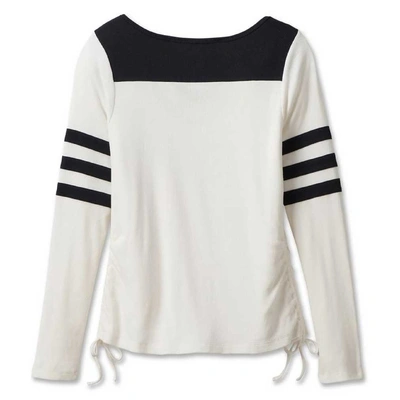 Harley-Davidson Womens Race Her Long Sleeve Knit Top - White