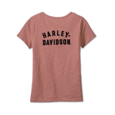 Womens Champion Club Slub Tee - Light Mahogany