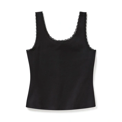 Harley-Davidson Womens Vintage Flames Bling Lace Trim Tank - Harley Black