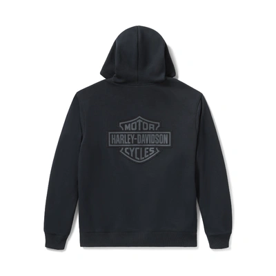 Harley-Davidson Plaid Lined Mens Zip Hoodie - Harley Black