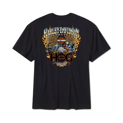 Harley-Davidson Full Throttle Freedom H.O.G. SS Mens Tee - Custom Black