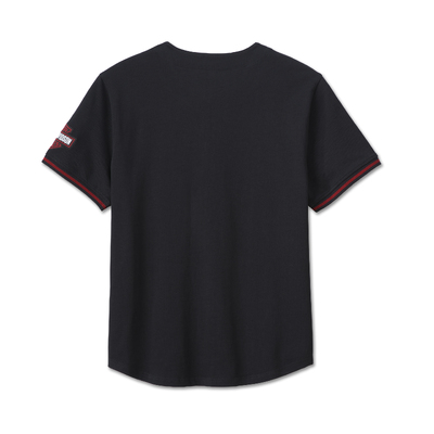 Harley-Davidson Hometown Baseball Mens Shirt - Black Beauty