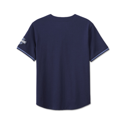 Harley-Davidson Hometown Baseball Mens Shirt - Peacoat