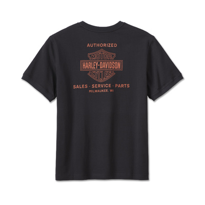Harley-Davidson Men&#39;s Combustion Henley - Black Beauty