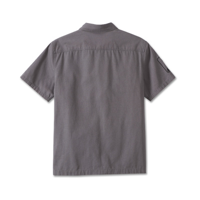 Harley-Davidson Mens Forever Harley Canvas Shirt - Blackened Pearl