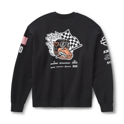 Harley-Davidson Factory Racing Team Crewneck Sweatshirt - Harley Black