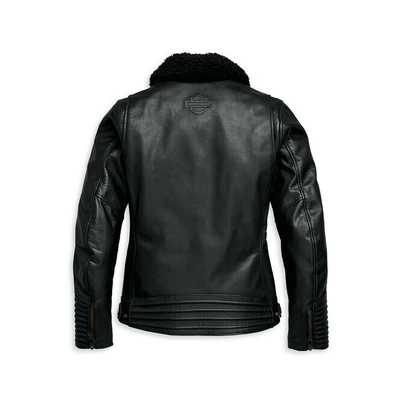 Harley-Davidson Womens Maverick Leather Jacket - Black