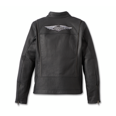 Harley-Davidson Womens 120th Anniversary Revelry Leather Jacket - Black